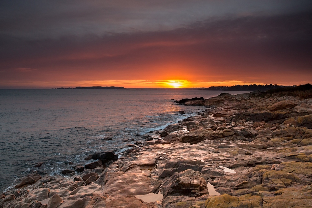 Lever de soleil à Perros Guirec